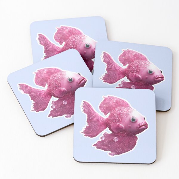 Item preview, Beautiful Pink Fish, Zodiac Water Sign Pisces designed and sold by Sugar Wisdom .