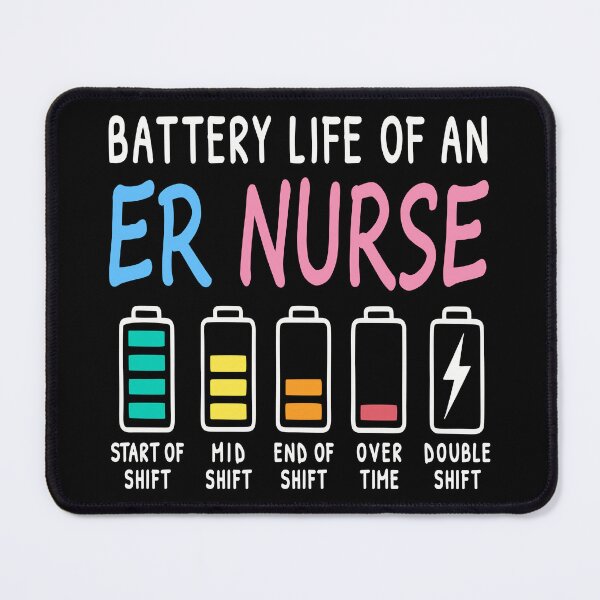 Item preview, Battery life of an ER nurse humor chart designed and sold by HandicraftArt.