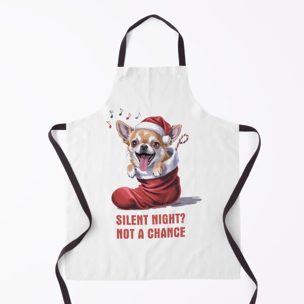 Item preview, Silent Night? Not a Chance Funny Chihuahua Christmas Gift designed and sold by Slaw-Creation.