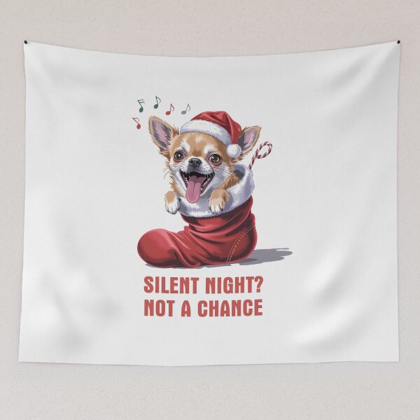 Item preview, Silent Night? Not a Chance Funny Chihuahua Christmas Gift designed and sold by Slaw-Creation.