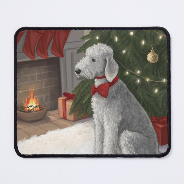 Item preview, Christmas Bedlington Terrier 09 designed and sold by AIfolklore.