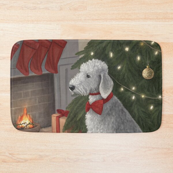 Item preview, Christmas Bedlington Terrier 09 designed and sold by AIfolklore.