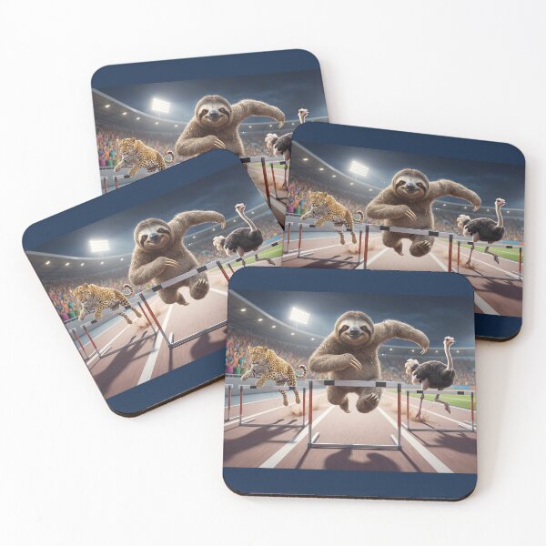 Item preview, Speedy Sloth Runs the Hurdles designed and sold by Tridentulus.