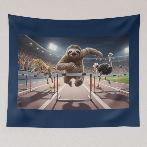 Item preview, Speedy Sloth Runs the Hurdles designed and sold by Tridentulus.