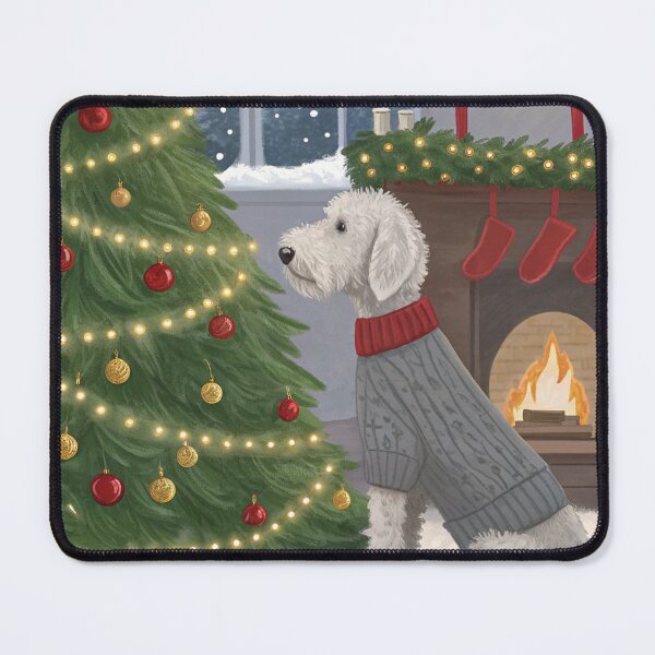 Item preview, Christmas Bedlington Terrier 10 designed and sold by AIfolklore.