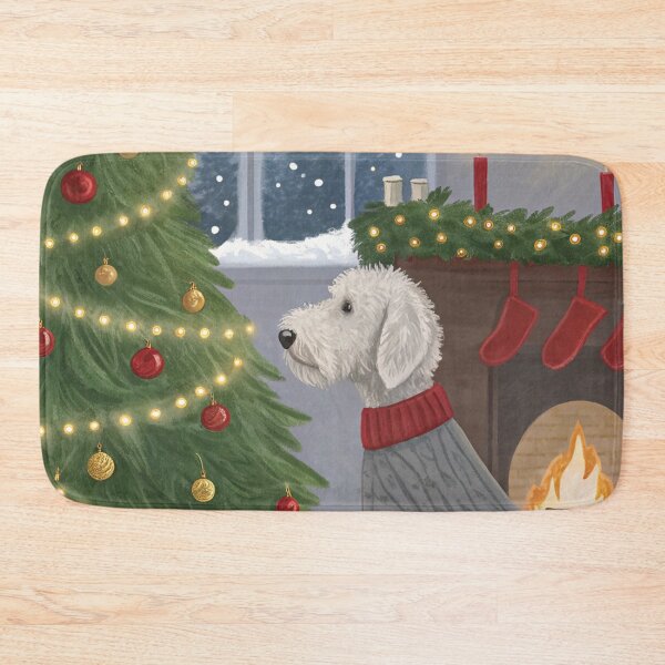 Item preview, Christmas Bedlington Terrier 10 designed and sold by AIfolklore.