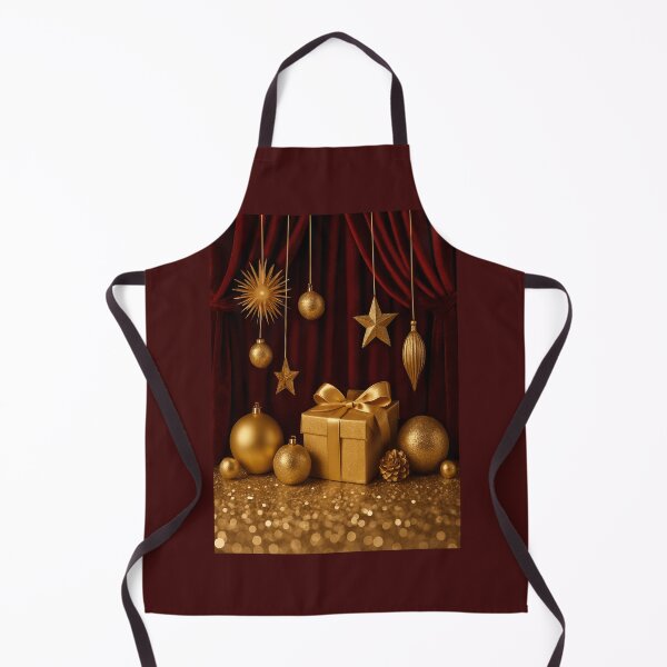 Item preview, Golden Holiday Elegance Lux Christmas Print by Felia designed and sold by Felia001.