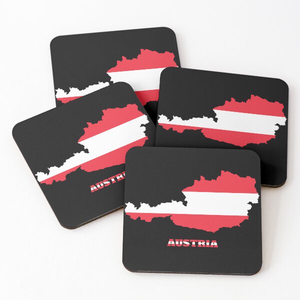 Item preview, Diseño del mapa de la bandera de AUSTRIA designed and sold by BasbiArt.