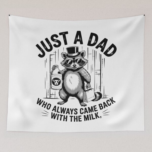 Item preview, Just A Dad Who Always Came Back With The Milk Fathers Day designed and sold by HeinzanoWeno.