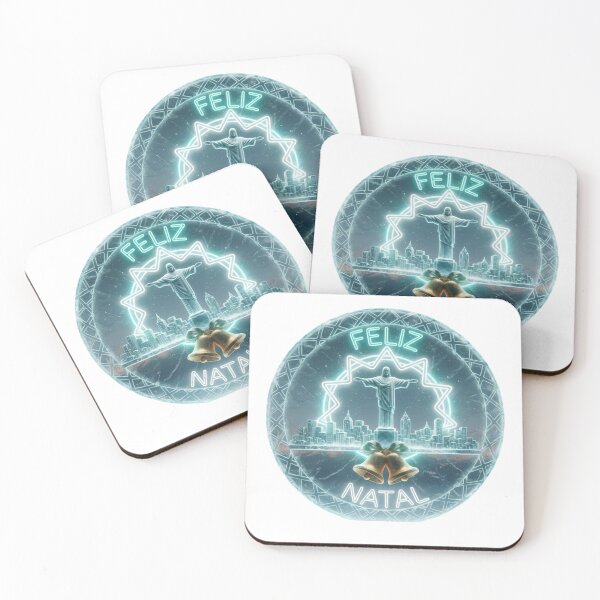 Item preview, Neon Icy Glass Rio Frozen Skyline Emblem – Feliz Natal Crystal Christmas Badge designed and sold by Imaginarium of Chaos falcon88 .