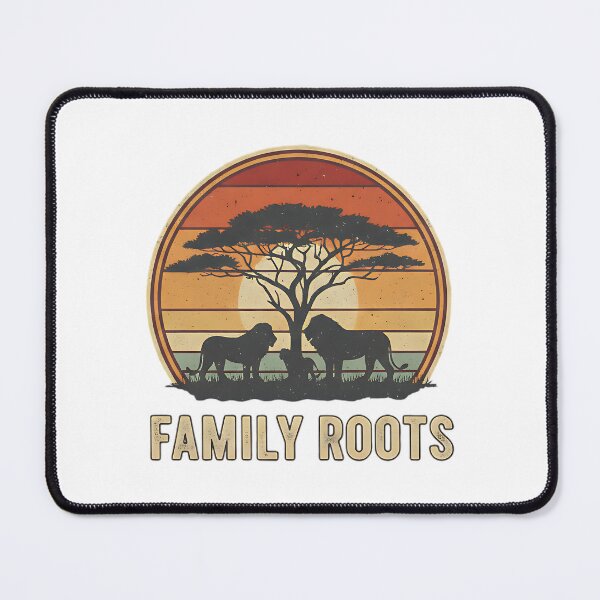 Item preview, African Sunset Lion Family Roots designed and sold by Silent Watch Threads..