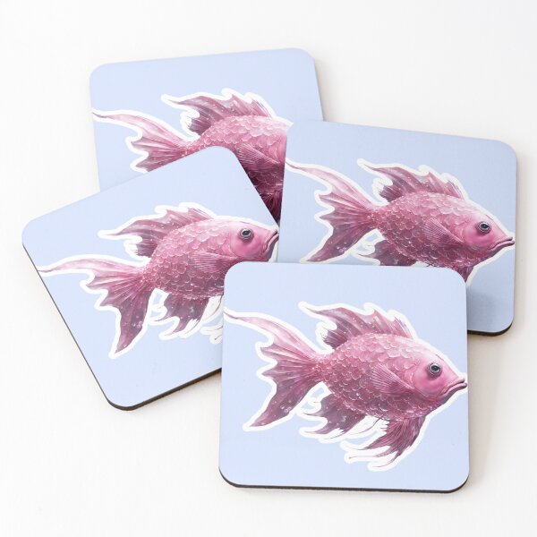 Item preview, Beautiful Pink Fish, Zodiac Water Sign Pisces designed and sold by Sugar Wisdom .
