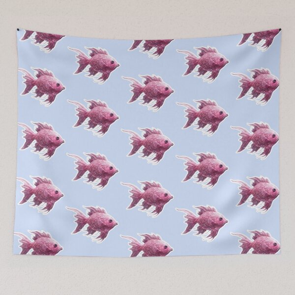 Item preview, Beautiful Pink Fish, Zodiac Water Sign Pisces designed and sold by Sugar Wisdom .