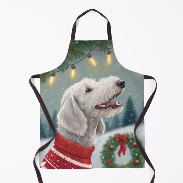 Item preview, Christmas Bedlington Terrier 11 designed and sold by AIfolklore.
