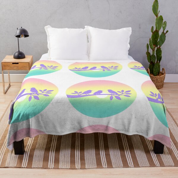 Item preview, Three Little Birds on a Jamaican Sky (light purple) designed and sold by ProcrastCrafts.
