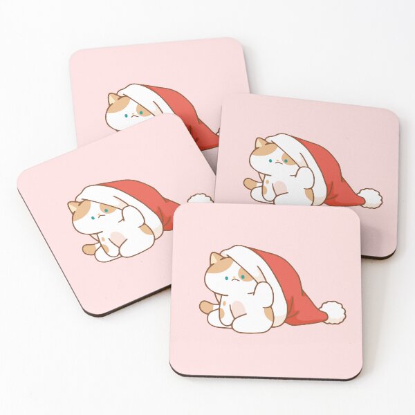 Item preview, Cat in Christmas Santa Hat designed and sold by salposi.