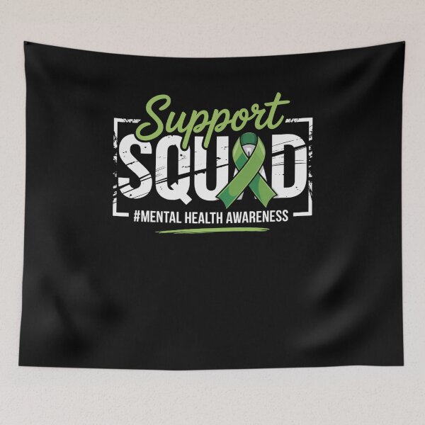 Item preview, Mental Health Support Squad Ribbon Awareness designed and sold by SiegridOffical.
