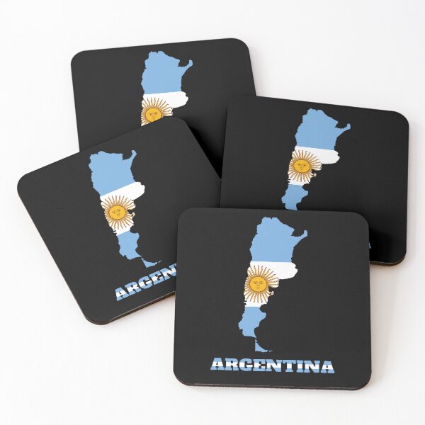 Item preview, ARGENTINA Flag map design designed and sold by BasbiArt.
