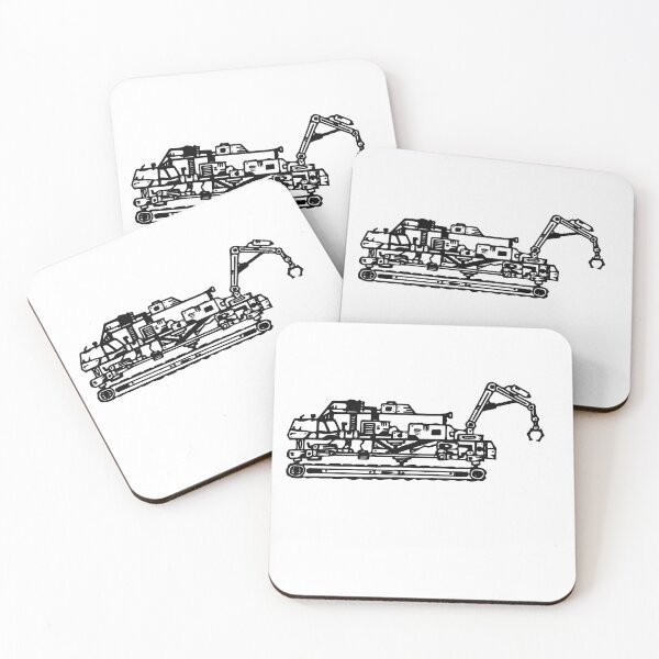 Item preview, Handmade Construction Machine Line Art – Original Bulldozer/Excavator Sketch Design designed and sold by TorqueThread.