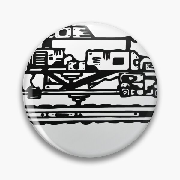 Item preview, Handmade Construction Machine Line Art – Original Bulldozer/Excavator Sketch Design designed and sold by TorqueThread.