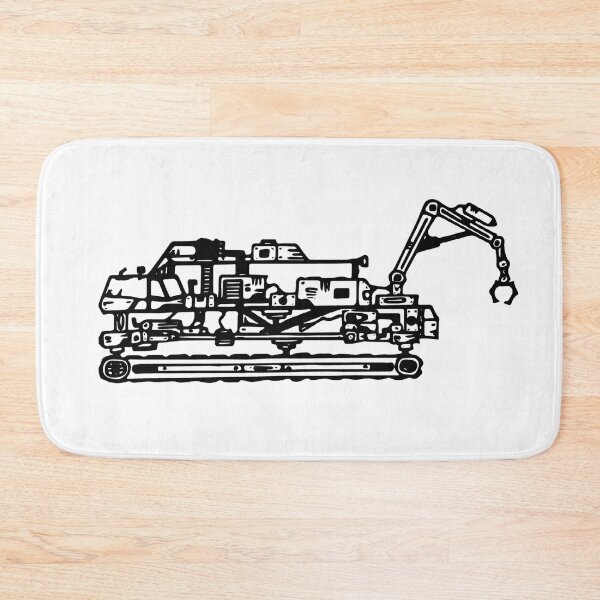 Item preview, Handmade Construction Machine Line Art – Original Bulldozer/Excavator Sketch Design designed and sold by TorqueThread.