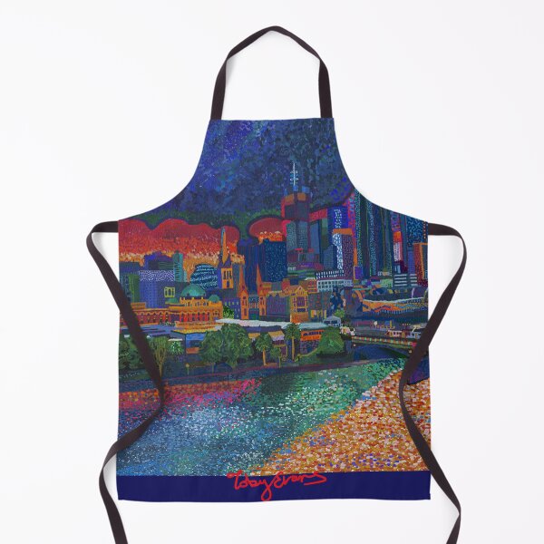 Item preview, Fauvist Morning on the Yarra in technicolour designed and sold by Toby Evans.