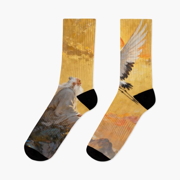 Item preview, The Sage and the White Crane designed and sold by HofTao.