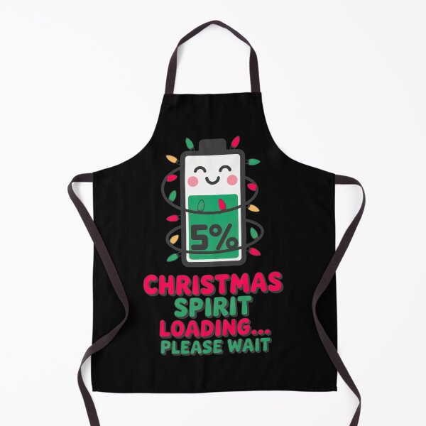 Item preview, Christmas Spirit Loading 5 Percent Cute Holiday Battery Design designed and sold by EM&Maker.
