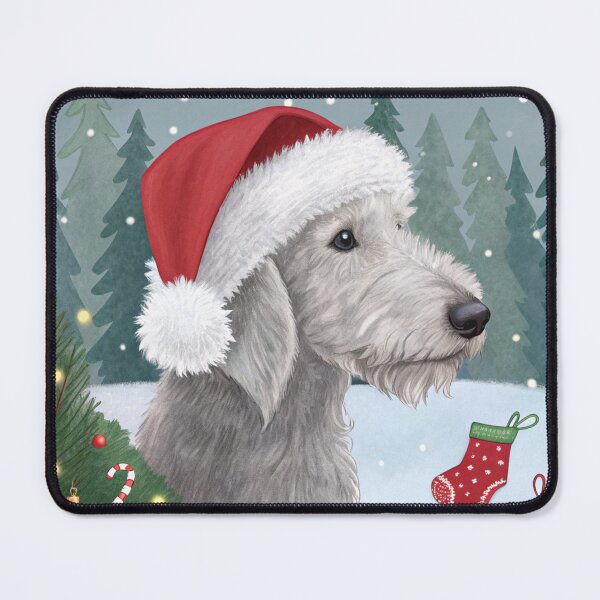 Item preview, Christmas Bedlington Terrier 12 designed and sold by AIfolklore.