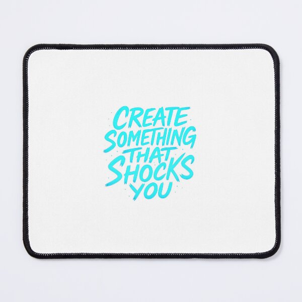 Item preview, Create Something That Shocks You – Neon Brush Motivation designed and sold by CyberCharm.