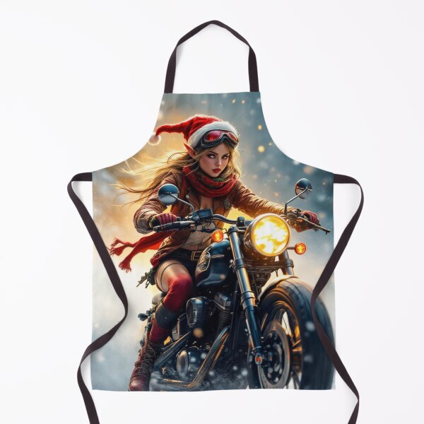 Item preview, Holiday Biker Elf, designed for black fabrics designed and sold by SteadyRolling.