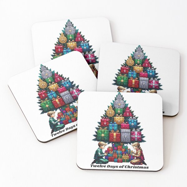 Item preview, Twelve Days of Gifts T-Shirt, Chronological Christmas Art, Children's Holiday Scene designed and sold by YMLux.