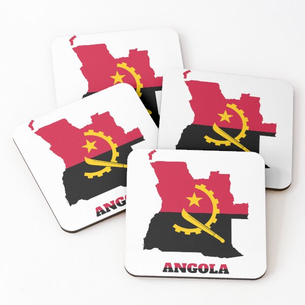 Item preview, ANGOLA flag map design designed and sold by BasbiArt.