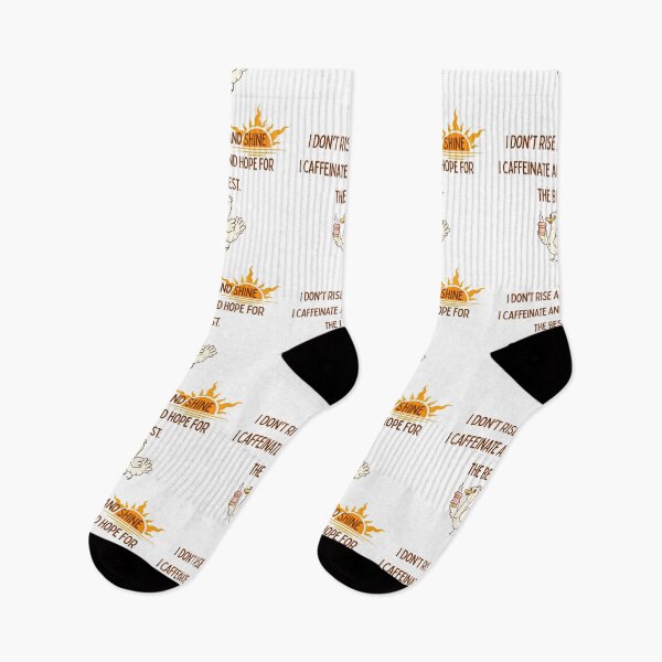 Item preview, I Don’t Rise and Shine – I Caffeinate and Hope for the Best | Cute Duck Coffee Quote designed and sold by NCODesigns.