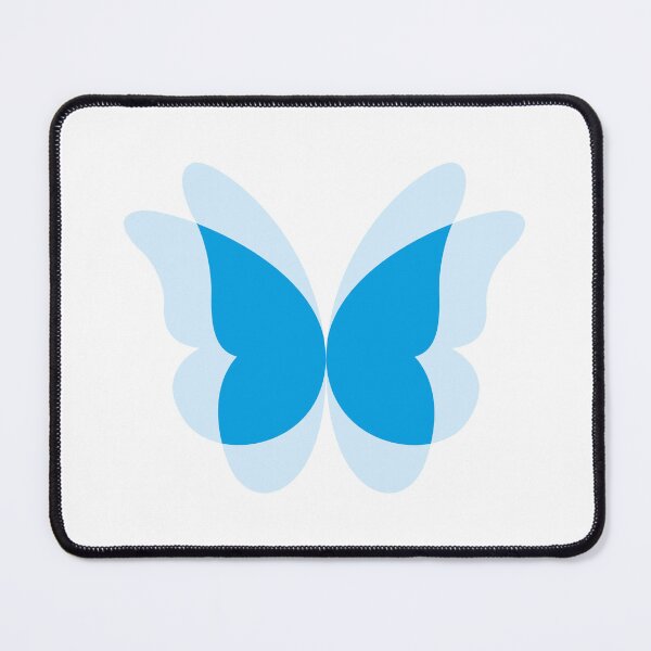 Item preview, Butterfly with flapping wings effect (Light Blue on White) designed and sold by STUDIO-72.