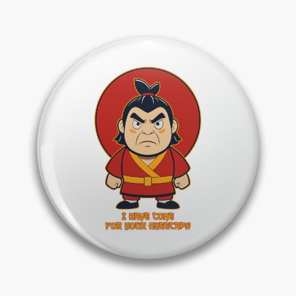 Item preview, Angry Chibi Samurai - I Have Come For Your Kneecaps designed and sold by Drawings Project.