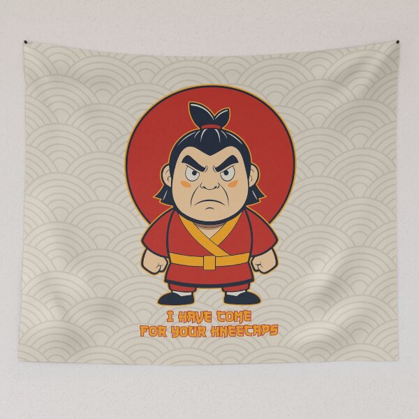 Item preview, Angry Chibi Samurai - I Have Come For Your Kneecaps designed and sold by Drawings Project.