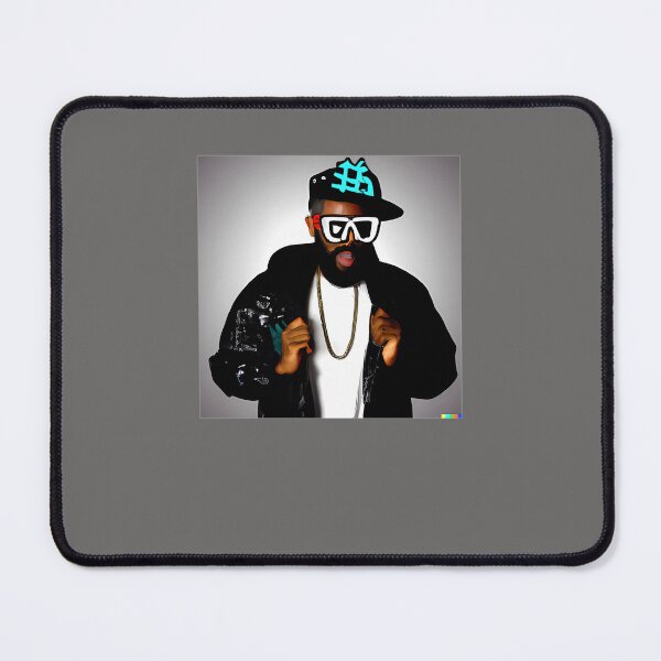 Item preview, RAPPER-WITH-BEARD-AND-SUNGLASSES-RAW-ART-STYLE designed and sold by patrickbouserat.