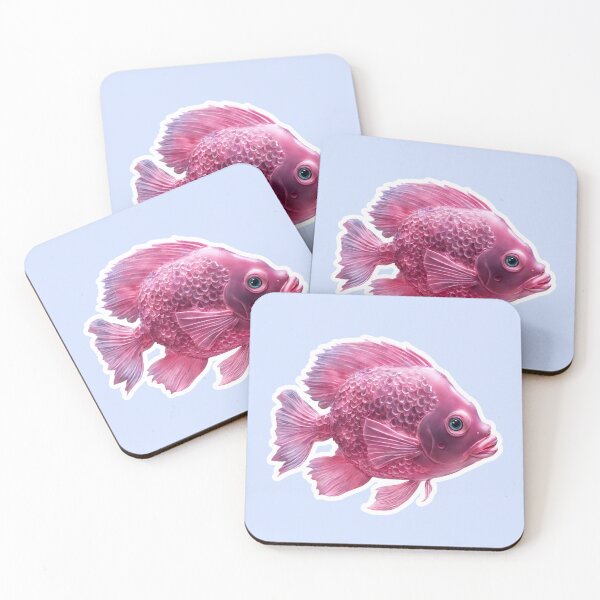 Item preview, Beautiful Pink Fish, Zodiac Water Sign Pisces designed and sold by Sugar Wisdom .