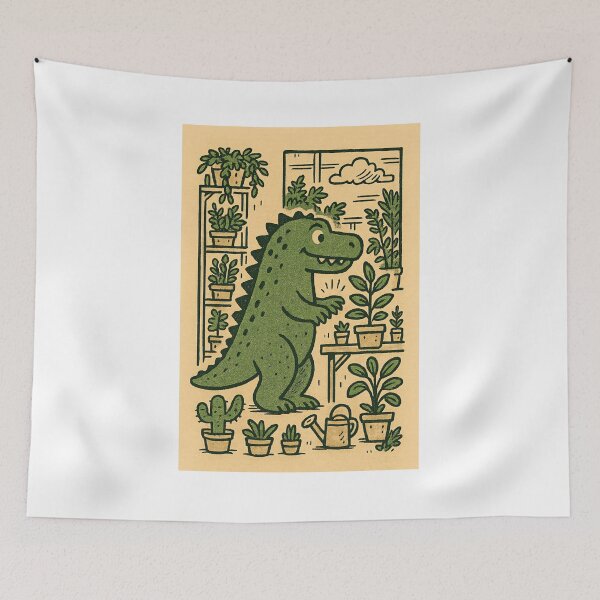 Item preview, Monster at the Plant Shop designed and sold by NatureStyle555.