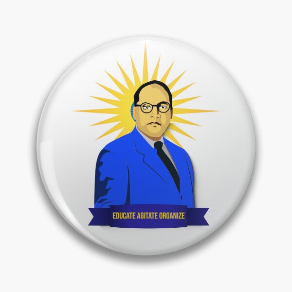 Item preview, B. R. Ambedkar – Educate Agitate Organize Quote Typography Design designed and sold by ArtsyExplorer.