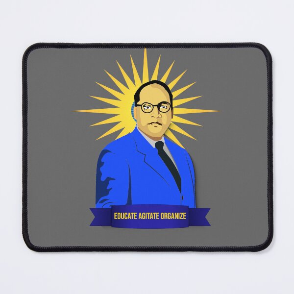 Item preview, B. R. Ambedkar – Educate Agitate Organize Quote Typography Design designed and sold by ArtsyExplorer.