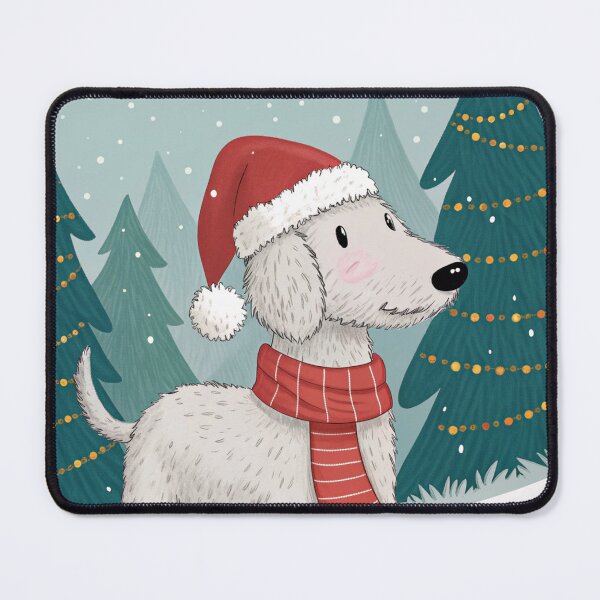 Item preview, Christmas Bedlington Terrier 14 designed and sold by AIfolklore.