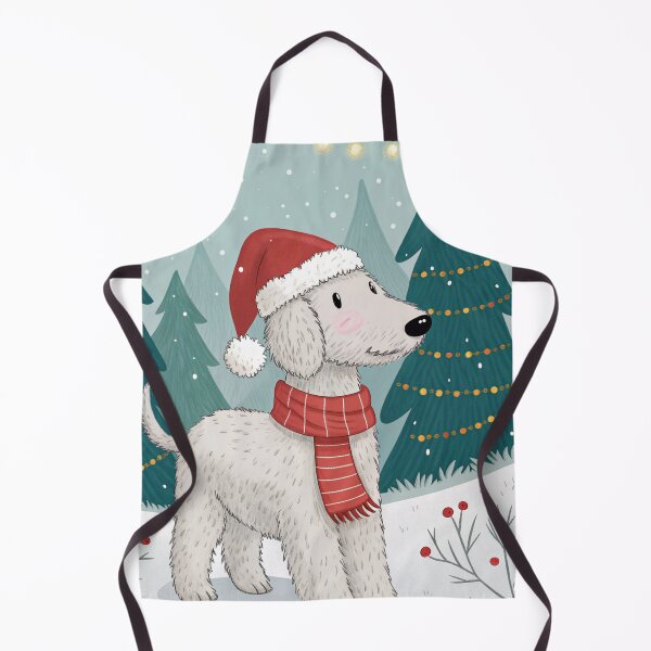Item preview, Christmas Bedlington Terrier 14 designed and sold by AIfolklore.