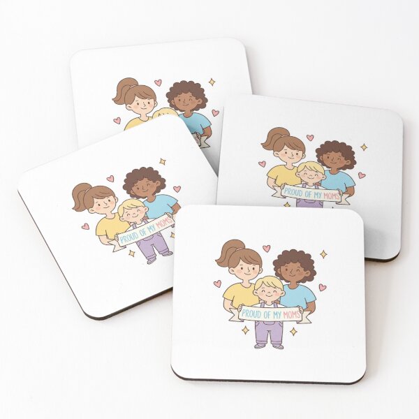 Item preview, LGBTQ Family Sticker | Proud of My Moms | Cute Two Moms Pride Design designed and sold by TrackinDaTrends.