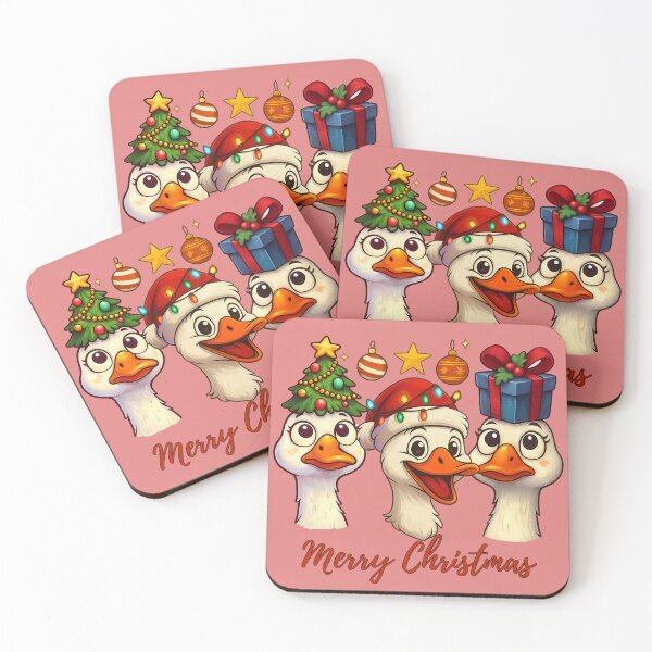 Item preview, Cute Christmas Goose Trio designed and sold by BreezifyDesignStudio.