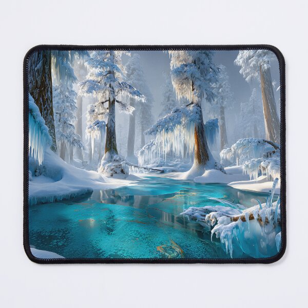 Item preview, Icy Tranquility in a Winter Wonderland Landscape designed and sold by Artessie.