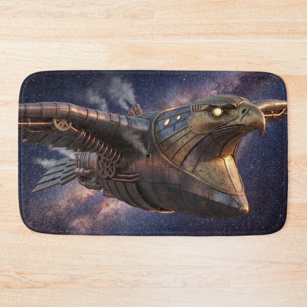 Item preview, Steampunk Eagle Spaceship Boldly Goes Where It Wants designed and sold by Tridentulus.