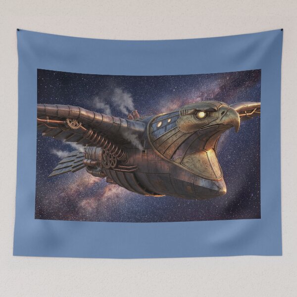 Item preview, Steampunk Eagle Spaceship Boldly Goes Where It Wants designed and sold by Tridentulus.