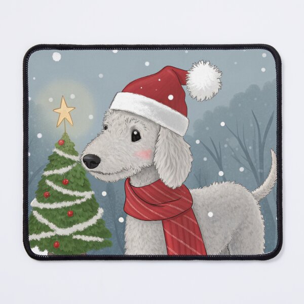 Item preview, Christmas Bedlington Terrier 15 designed and sold by AIfolklore.
